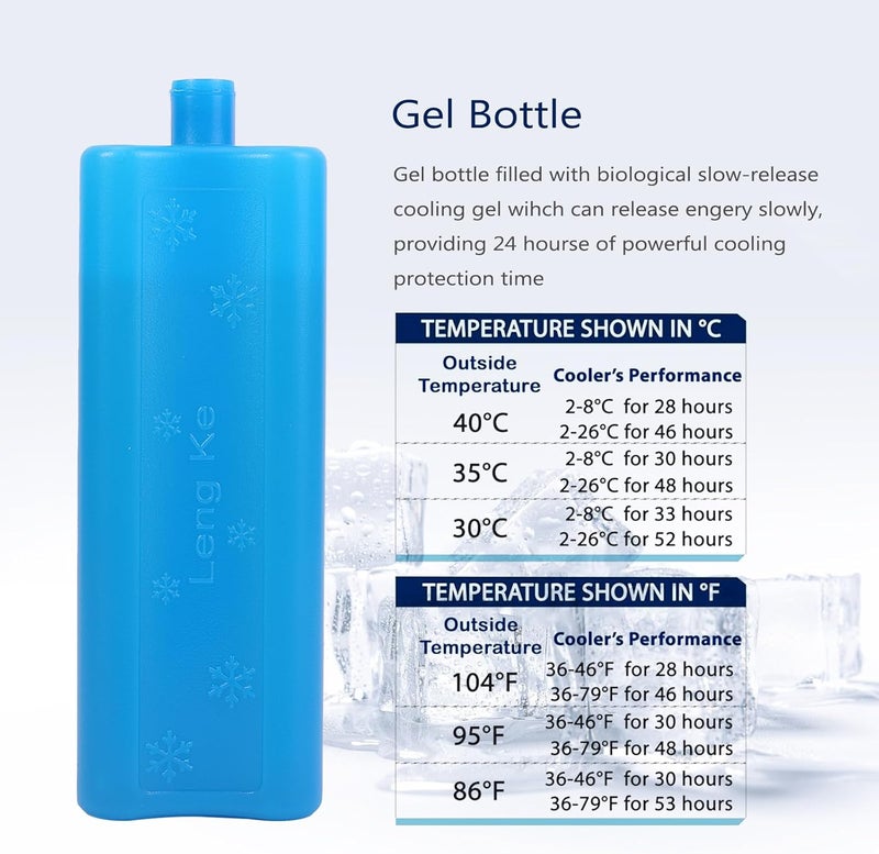 BOMKEE حافظة سفر بومكي لبرودة الأنسولين أقلام الأنسولين زجاجة باردة حافظة محمولة معتمدة من TSA للأدوية حافظة تبريد لمرضى السكري مع كتلة ثلج هلامية - Image 3