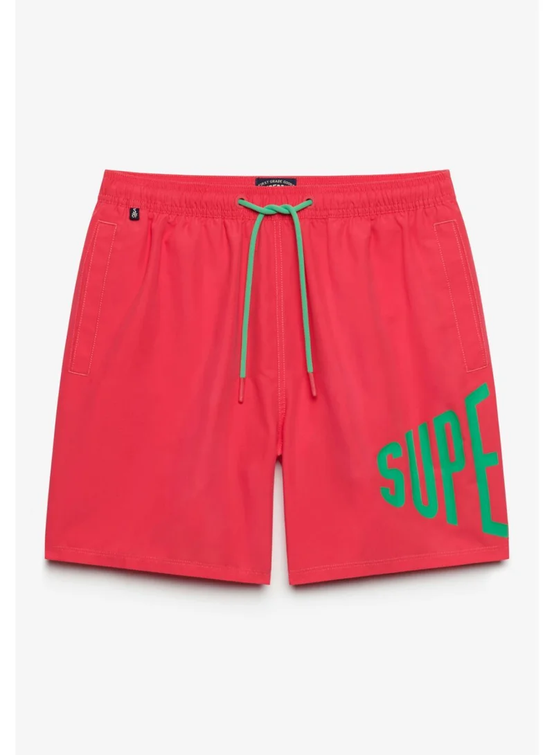 Superdry Printed Logo 16-Inch Swim Shorts