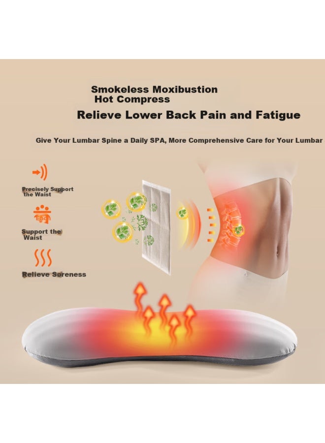 Cory Heating Back Pillow For Bed, Waist Support Cushion, Memory Foam Lumbar Support For Sleeping, Lumbar Disc Herniation Relief - Image 3