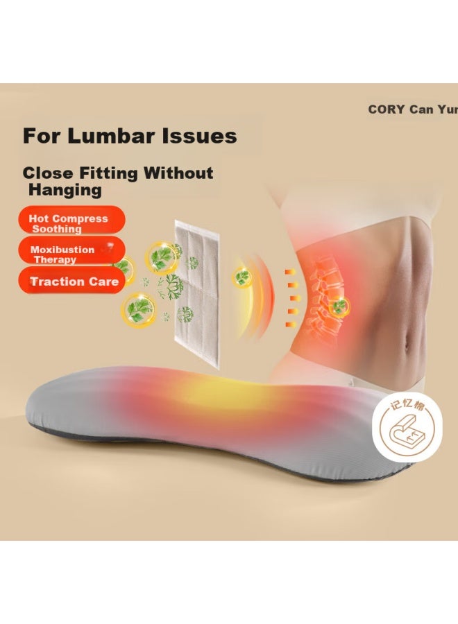 Cory Heating Back Pillow For Bed, Waist Support Cushion, Memory Foam Lumbar Support For Sleeping, Lumbar Disc Herniation Relief - Image 1