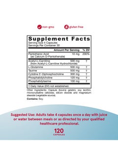 jarrow formulas Neuro Optimizer Dietary Supplement Brain Health & Antioxidant Support Includes 7 Neuro Nutrients Gluten Free 120 Capsules 30 Servings  - Image 5