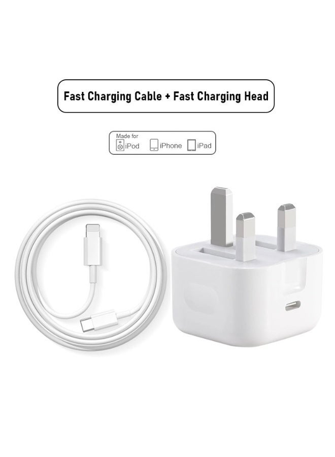 Dedicated charger for iPhone 17, iPhone 16 and iPhone 15 Pro Max, featuring a USB-C port with 20W output. Includes a complimentary 1-metre iPhone fast-charging cable (Type-C to Type-C). Compatible with iPhone 17/16/15 Pro Max/Pro/Plus, Samsung S24 and all USB-C mobile phones/tablets.