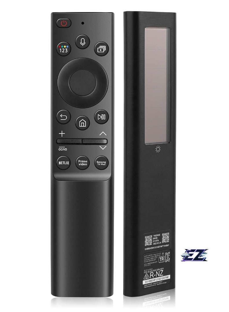 BN59-01357A Solar Voice Remote Control Compatible with Samsung Smart TVs – 4 Apps and Solar Charging for Neo LED 4K 8K UHD Models (2021-2023) – Battery Included