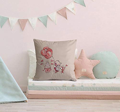 The Purple Tree Soft Cotton Linen Cushions for Kids and Baby (16x16 inch) -1 pc, Baby Cushion, Kids Cushion PC00004 - Image 2