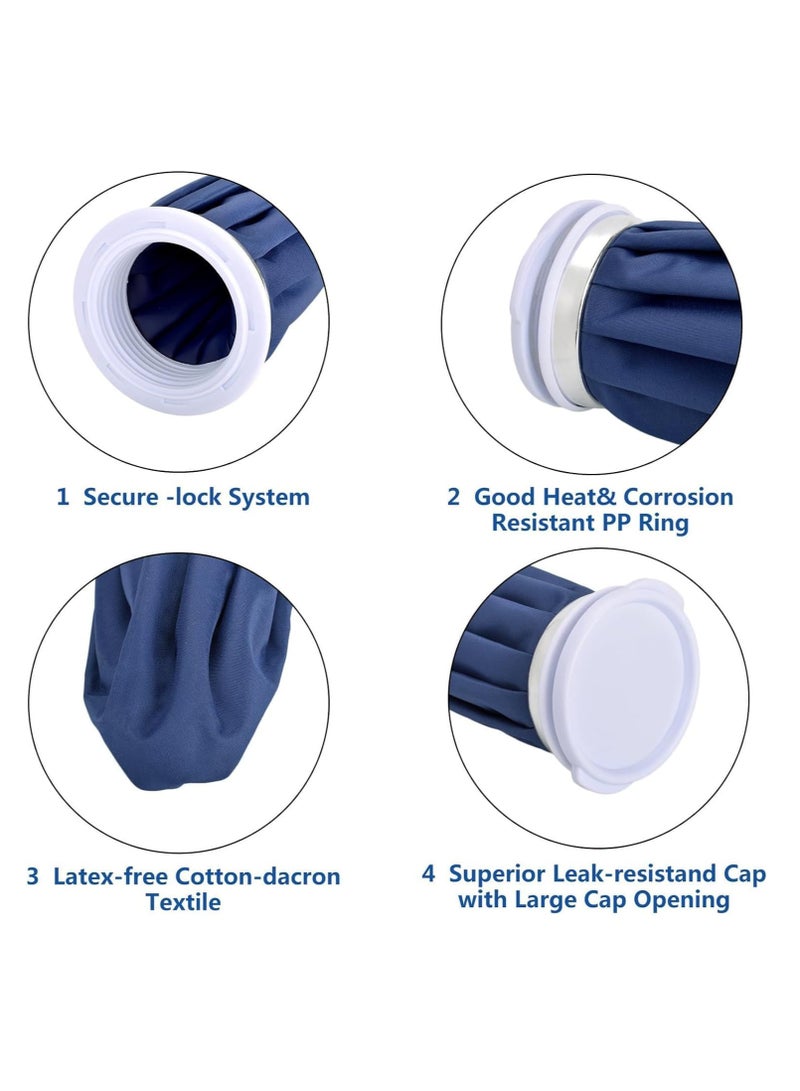 Generic Ice Pack for Injuries Reusable, Ice Bags Hot Water Bag for Hot & Cold Therapy and Pain Relief with Cover, No-Leak Elastic Breathable Ice Bag  - Image 3