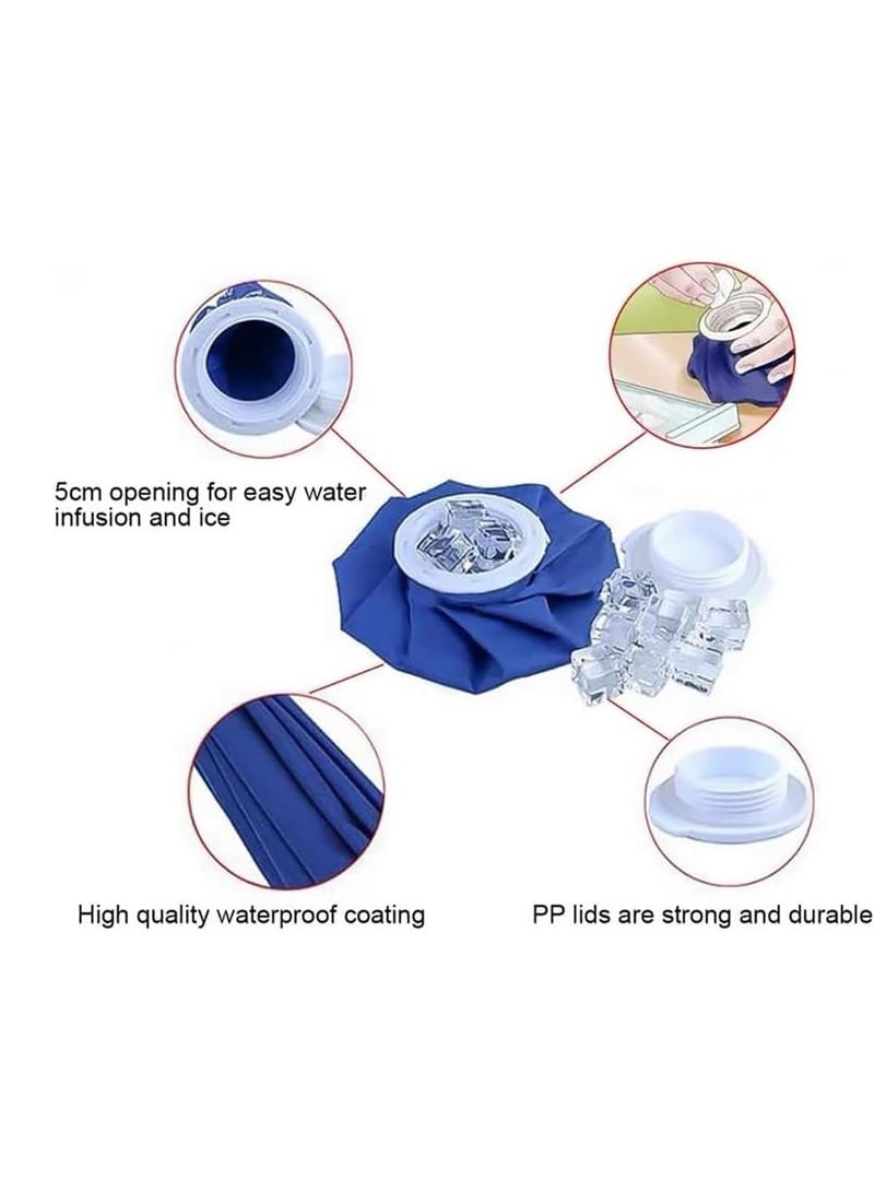Generic Ice Pack for Injuries Reusable, Ice Bags Hot Water Bag for Hot & Cold Therapy and Pain Relief with Cover, No-Leak Elastic Breathable Ice Bag  - Image 4