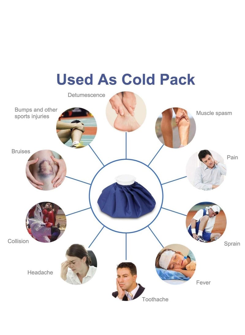 Generic Ice Pack for Injuries Reusable, Ice Bags Hot Water Bag for Hot & Cold Therapy and Pain Relief with Cover, No-Leak Elastic Breathable Ice Bag  - Image 5