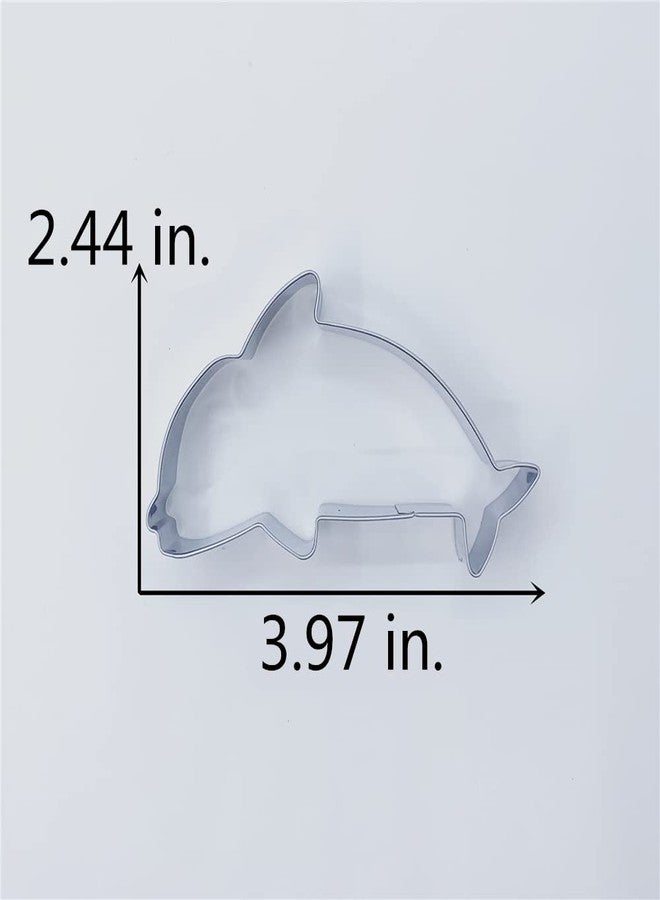 LILIAO Dolphin Cookie Cutter, 4" Stainless Steel - Image 3