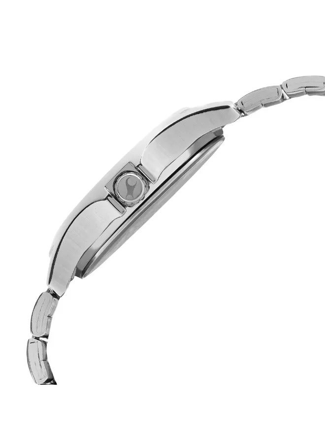 fastrack ساعة يد رجالية تناظرية بشكل دائري من الفولاذ المقاوم للصدأ - 3220SM01 - 49 مم - Image 4