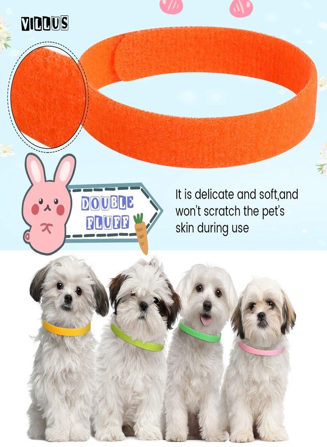 Weewooday 45 Pieces Puppy Whelping Collars Double-Sided Newborn Pet Identification Bands 3 Sizes Adjustable Puppy Collars Soft Colorful Whelp ID for Pet Kitten, 15 Colors - Image 3