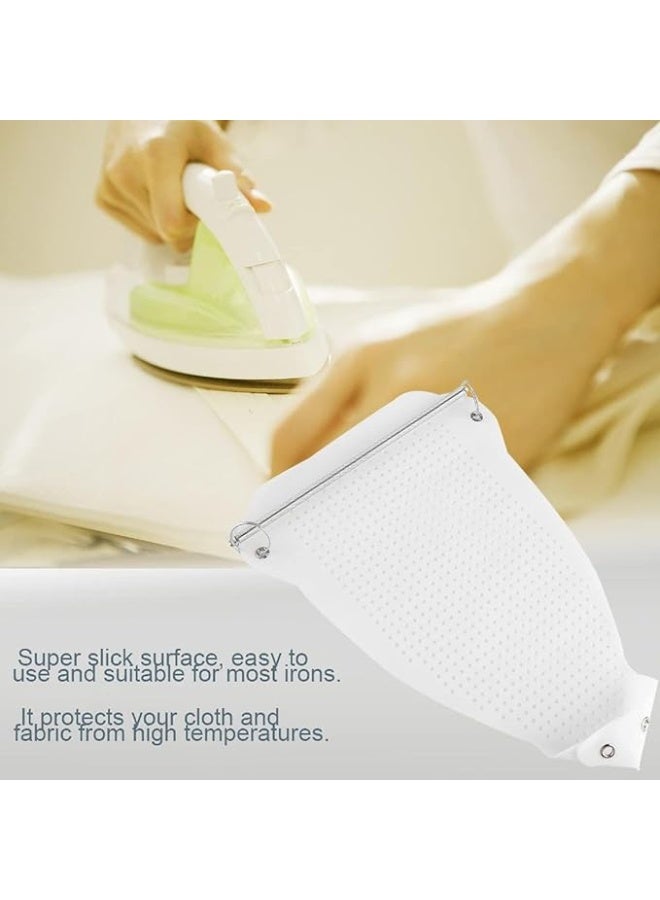 غطاء لوح الكي الفاخر - واقي سميك عاكس للحرارة لألواح الكي مع ملاءمة مرنة ورباط قابل للتعديل، نسيج مقاوم للحروق من أجل كي سلس وسريع - يناسب ألواح الكي القياسية - Image 4