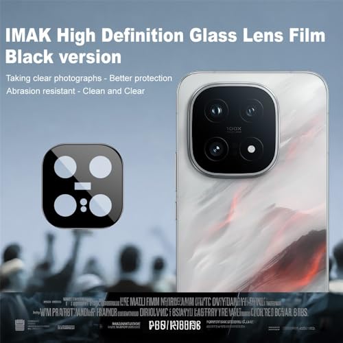 FabeKee For vivo iQOO 15 5G Full Coverage Camera Lens Protector Tempered Glass HD Clear Lens Film (Black Version) - Image 2