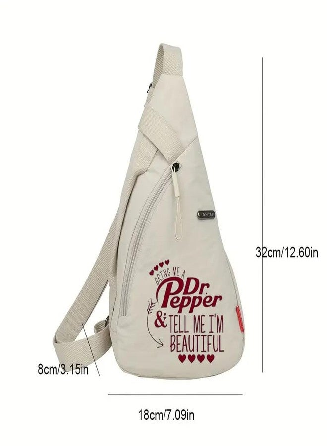 MONNYCAR Sling Bag for Men Women,Dr Pepper Waterproof Utility Crossbody Backpack Chest Bag for Hiking Travel Sports Running,Trendy Fanny Packs Chest Bag with Extended Strap - Image 3
