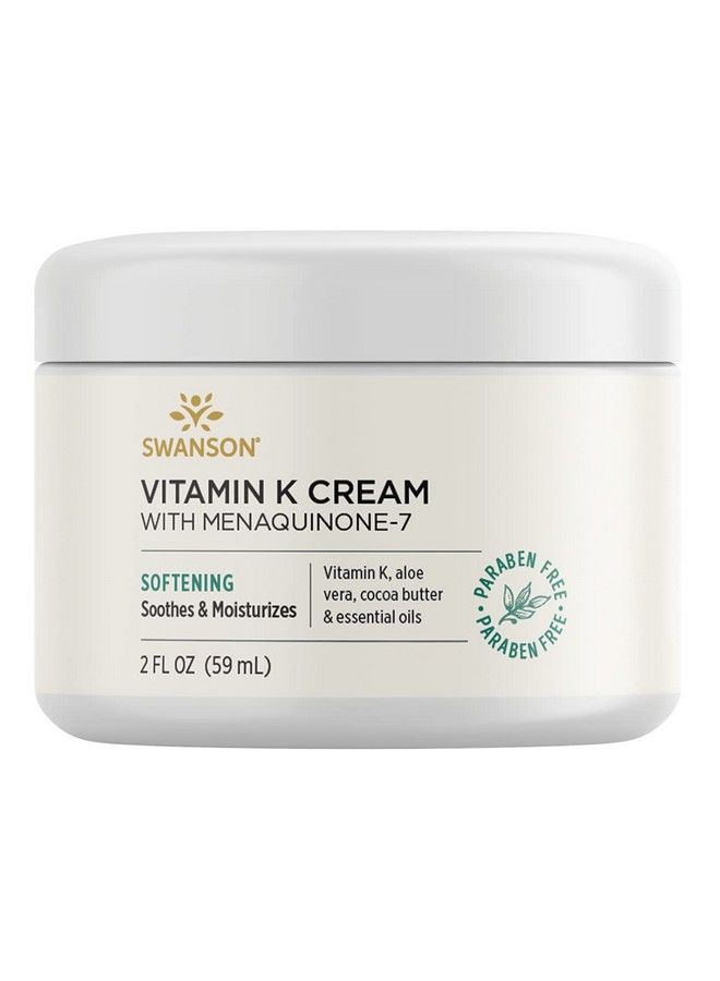 SWANSON Vitamin K Cream With Menaquinone7 2 Fl Ounce (59 Ml) Cream - Image 2