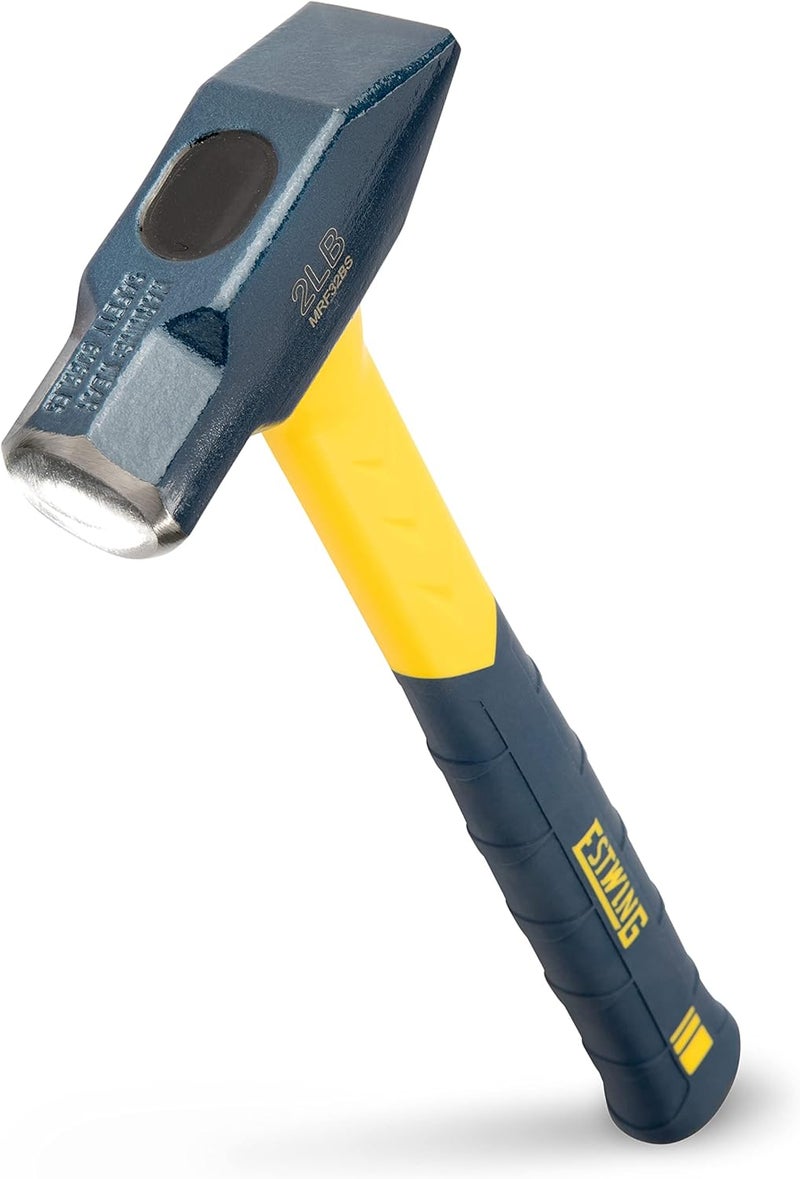 Estwing Blacksmith's Hammer - 32 oz Metalworking Tool with Fiberglass Handle & No-Slip Cushion Grip - MRF32BS - Image 1