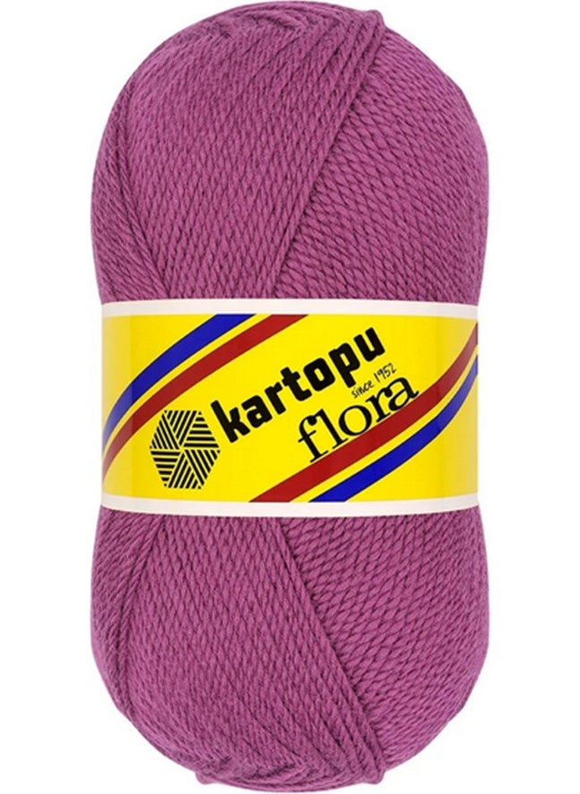 Kartopu Flora Slippers Socks Hand Knitting Yarn 100 gr 