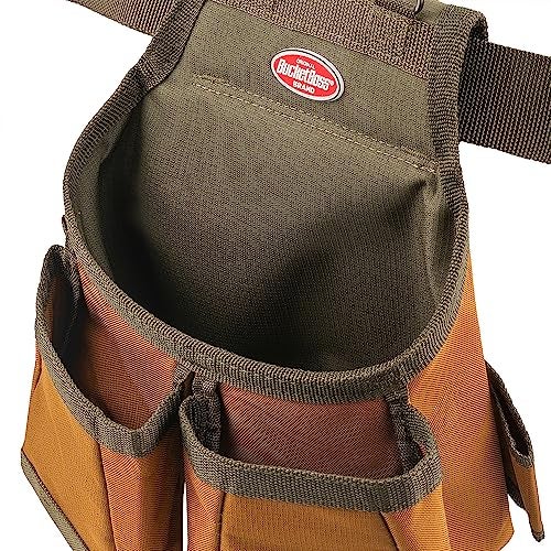 Bucket Boss - AirLift Tool Belt with Suspenders, Tool Belts - Original Series (50100) with 12 pockets, Brown , 52 Inch - Image 5