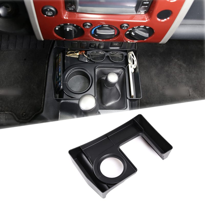 Fgtagtal Compatible with Toyota FJ Cruiser 20072021 Gear Shift Storage Box Gear Shift Console Side Tray Organizer Create Extra Storage Space for Passenger Side Organizer TrayUShape