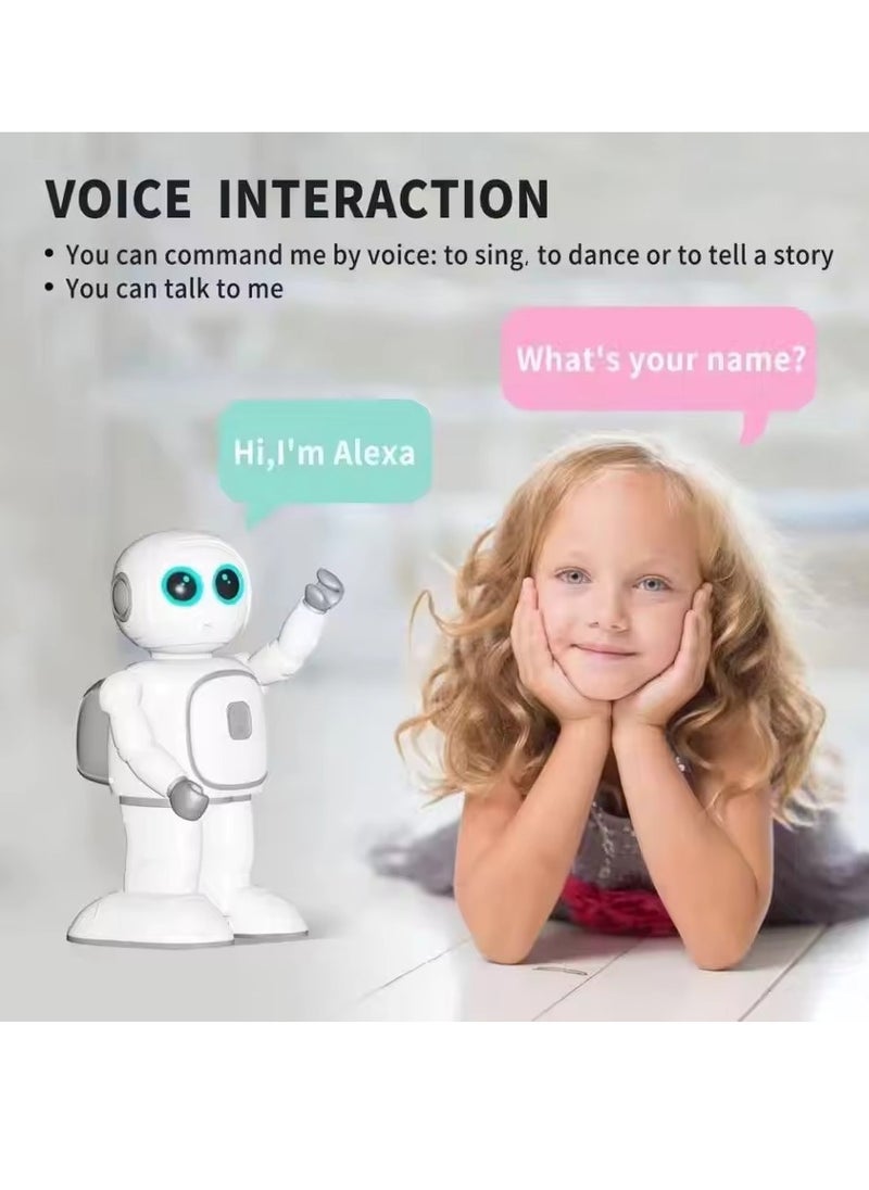 Generic - Ai Programming Educational Robot (R8 Pro), White, Interactive Voice Commands, Music, Dance, Storytelling - Image 1