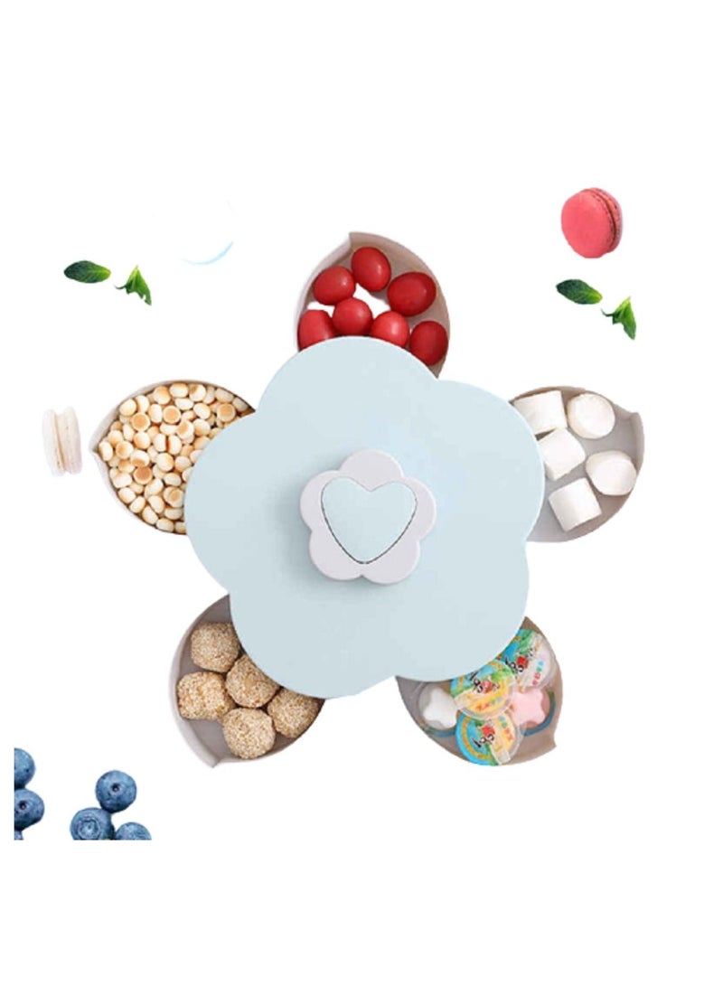 AMM Bloom Rotating Snack Box Flower Design Candy Food Storage Box Jewelry Sort Out - Image 1