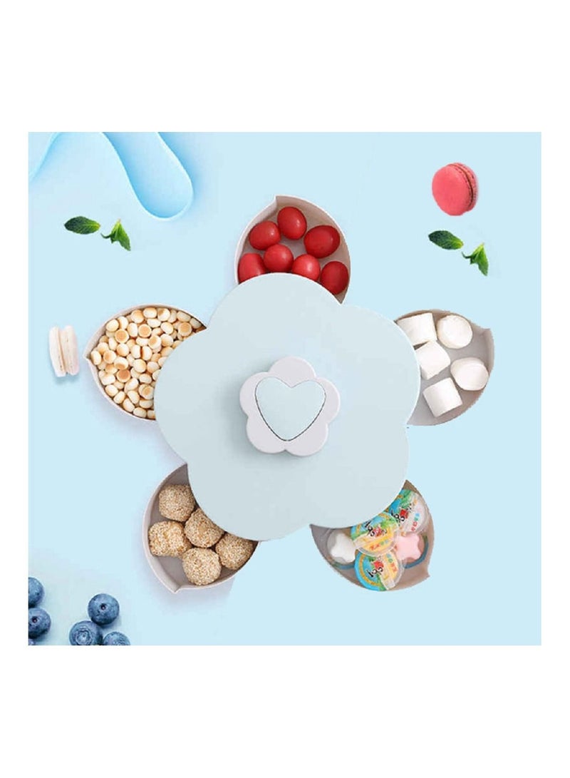 AMM Bloom Rotating Snack Box Flower Design Candy Food Storage Box Jewelry Sort Out - Image 2