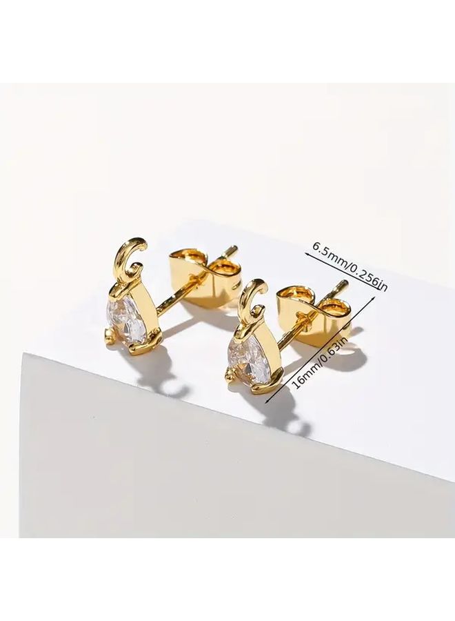 6Pcs Golden Brass Drop Earrings With Holes For DIY Jewelry Making Craft Supplies - Image 4