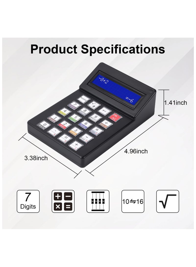 SOLARAE DIY Calculator Soldering Practice Kit, 7 Digits Desk Calculator Soldering Project Kit, DIY Electronic Kits with 1602 LCD Display, for College High School Learning and Home Office Daily Use - Image 4