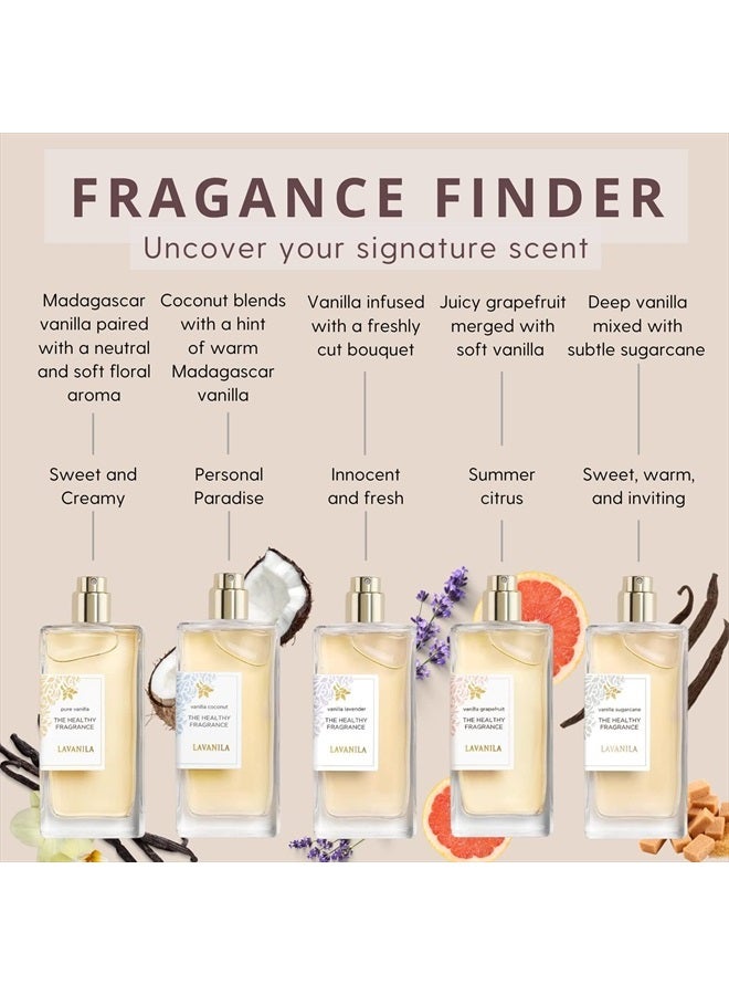 LAVANILA Vanilla Coconut Perfume for Women, 0.32 oz Roller - Tropical Coconut, Tahitian Tiare Flower & Warm Vanilla, The Healthy Fragrance, Clean and Natural - Image 5