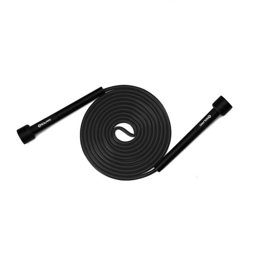 Solpro Aero Adjustable Jump Rope Skipping Rope for men, women, kids, boys, girls | Unisex, Tangle-Free, Durable, Ideal for fitness, cardio, agility & home workouts.(Black) - Image 1