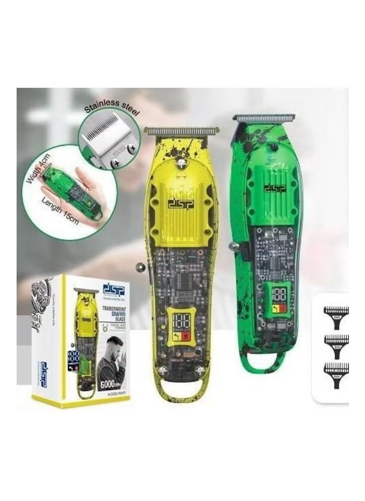 DSP - DSP Transparent Professional Adjustable Blade Clipper Set Multicolor - Image 1