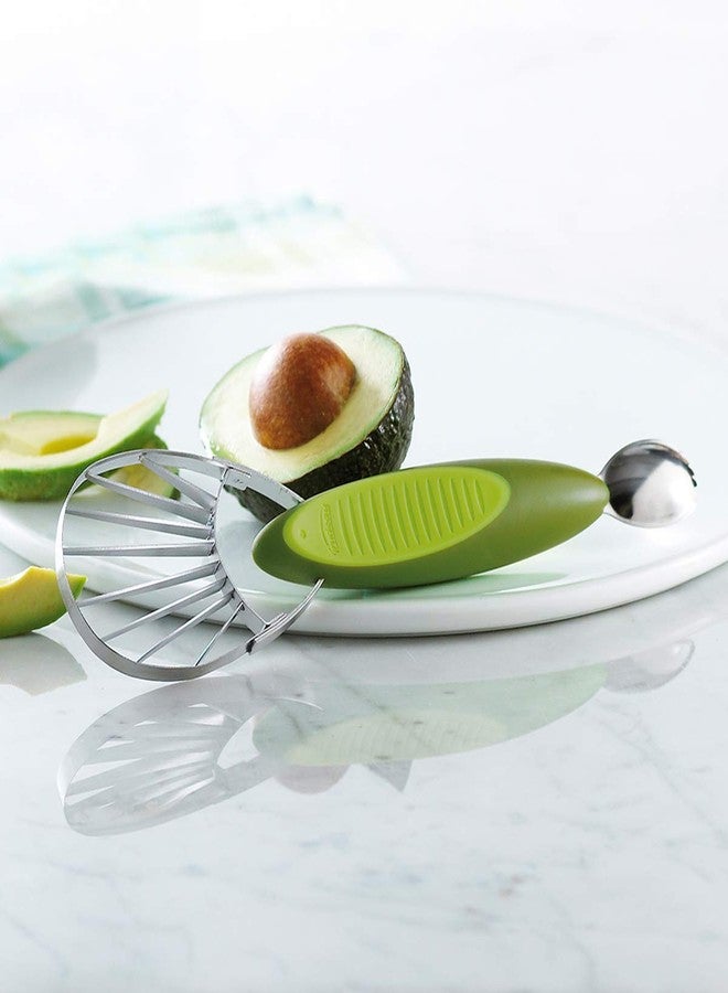 Trudeau 2-in-1 Avocado Slicer, Green - Image 2