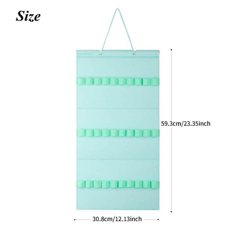 JOYMOMO Hanging Headband Holder For Girls,Felt Headband Organizer Headband Storage Holder Organizer For Headband (Without Headbands) (Mint Green) - Image 5