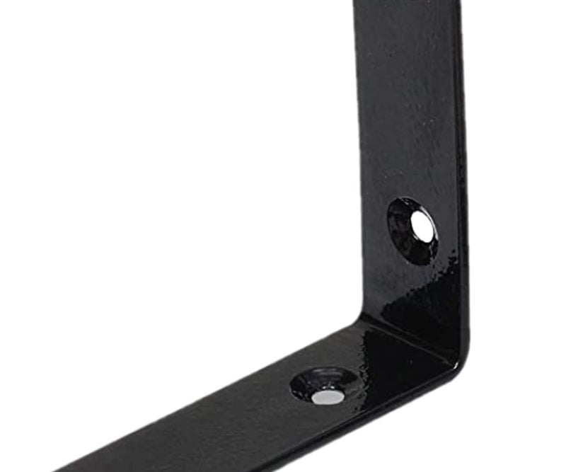 bvslf Wall Bracket for Shelves, Wall Bracket for Home Decor, Metal L Angle Bracket for Wall Shelf with Matching Screws - Pack of 2 (6 '' x 4 '') - Image 3