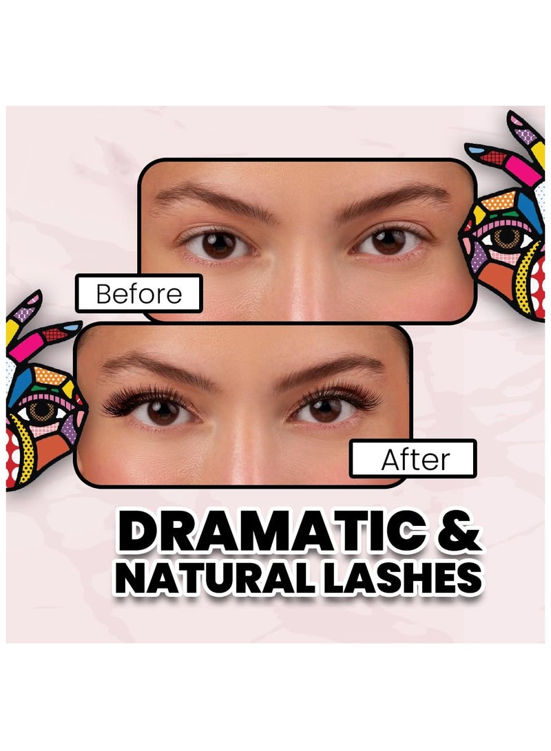 مارس رموش فابولاش للنساء رموش صناعية خفيفة الوزن وشعر صناعي وخفيفة الوزن وسهلة لتناسب أي شكل عين - Image 3