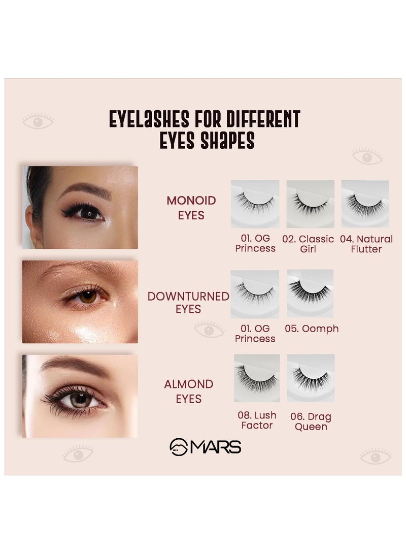 مارس رموش فابولاش للنساء رموش صناعية خفيفة الوزن وشعر صناعي وخفيفة الوزن وسهلة لتناسب أي شكل عين - Image 5