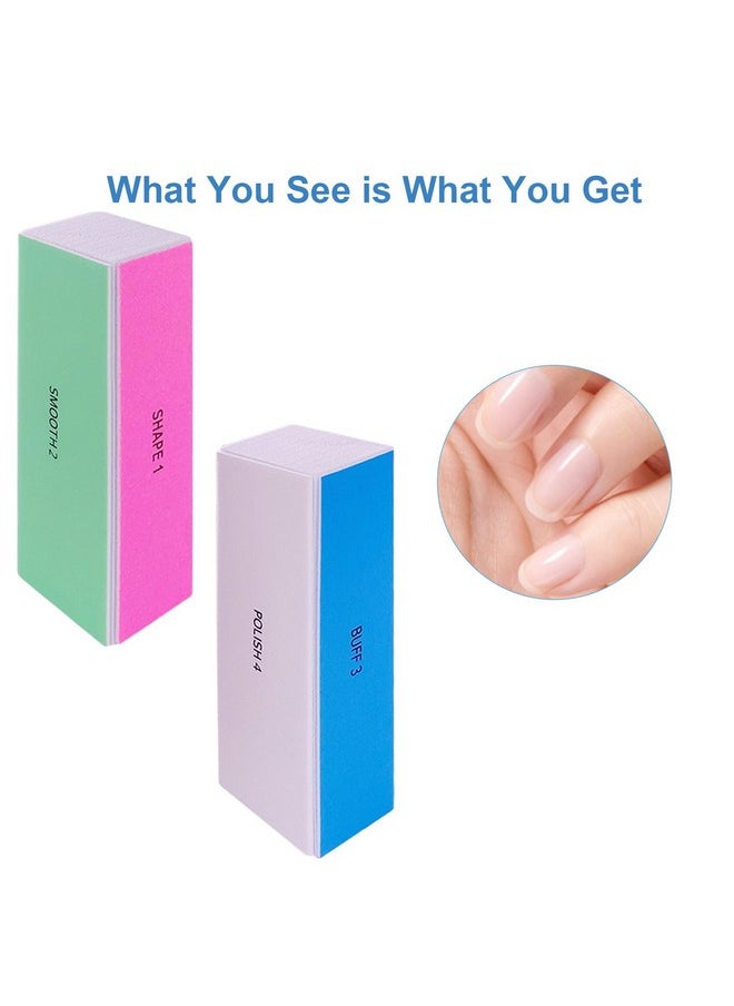 GigaGround - 4 Way Nail Buffer Block (6 Pcs) Nail Shine Buffers Blocks Files For Natural And Acrylic Nails Smoother Buffing Block Polisher Fingernail File Buffer 1202406003000 Grit For Buffing Shinning - Image 1