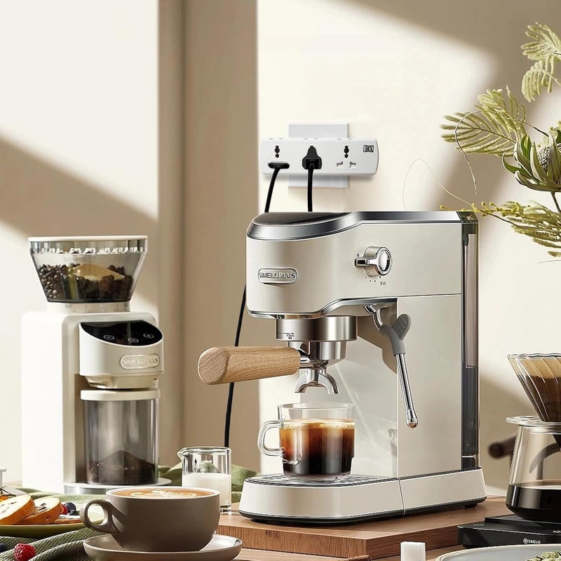 MX 6-Outlet Universal Spike Protector with Child Safety Shutter 3 Pin & 2 Pin Sockets Travel Adaptor 6 Amp Power Strip Cordless Extension Board for Home Office & Electronics - Image 4