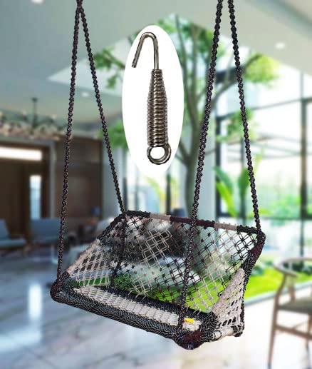 Marshland Marshland Metal Heavy Duty Hanging Swing Accessories Spring Silver Color Length 26centemeter 2pecs with 2 S Hook for Punching Bag Hammock Chair Boxing Bag Balcony Swing Porch Swings Extension - Image 4