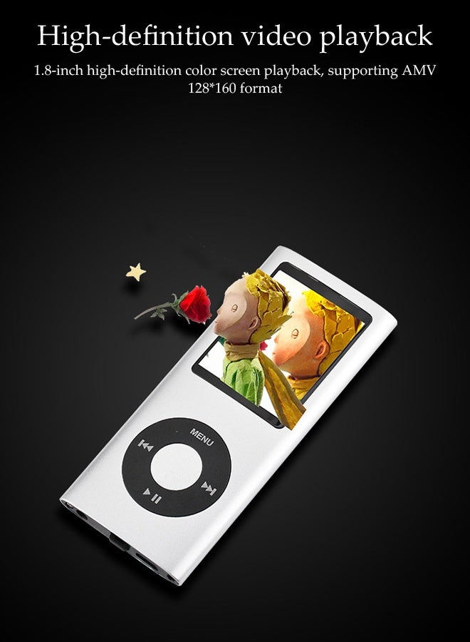 DUNISO MP3 Player，Portable HiFi Music Player with 2.0 inch Screen，Insert Card Music Player with FM Radio and Voice Recorder,4GB - Image 3