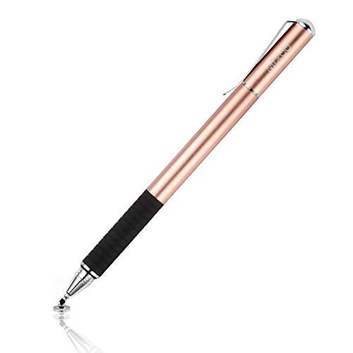 Mixoo Capacitive Stylus Pen, Disc & Fiber Tip 2 in 1 Series, High Sensitivity and Precision, Universal for ipad, iPhone, Tablets and Other Touch Screens, Model: Rose Gold - Image 1