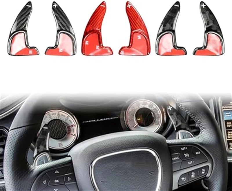 Yurefax Carbon Fiber Steering Wheel Shift Paddle for Dodge - Image 3