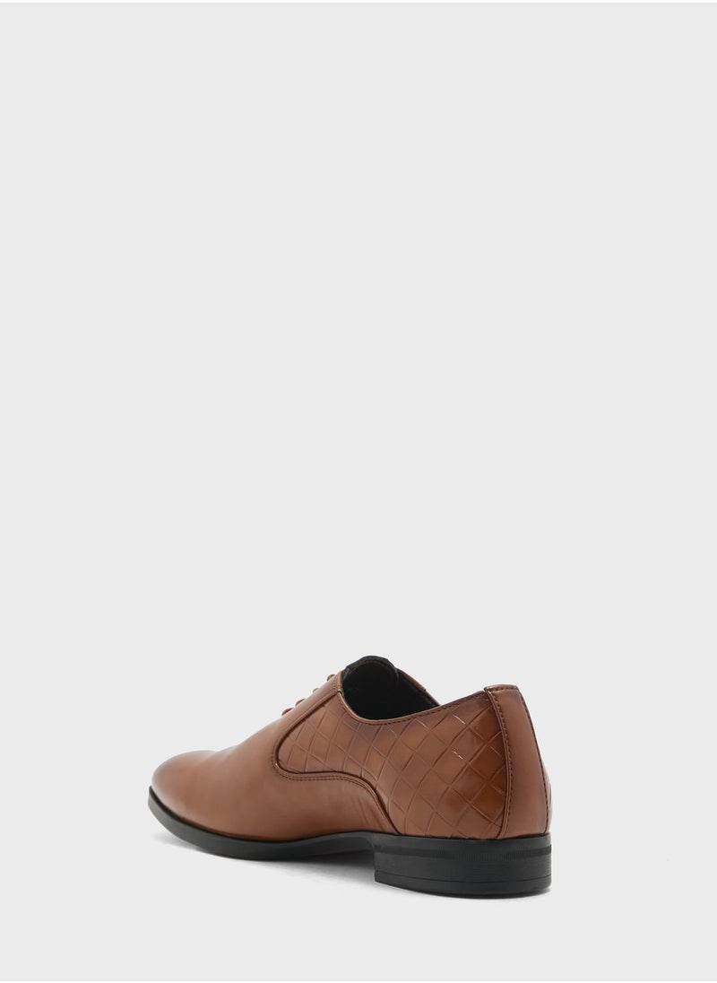 Robert Wood - Classic Embossed Formal Lace Ups - Image 1