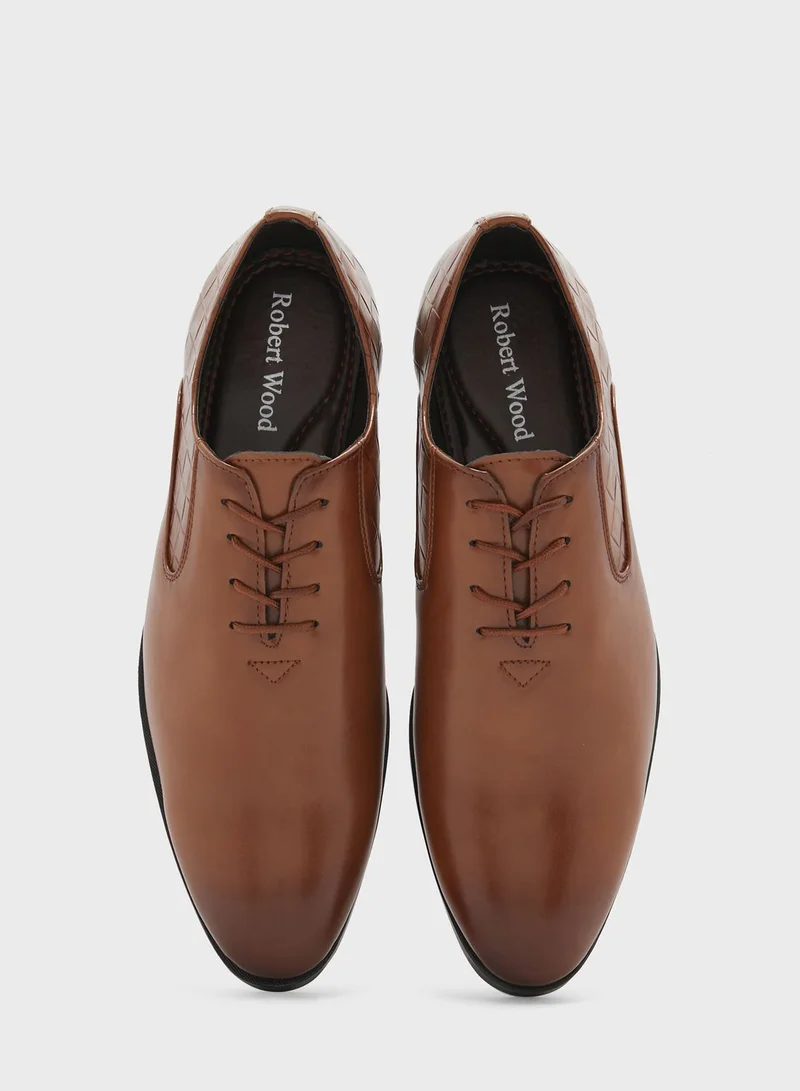 Robert Wood Classic Embossed Formal Lace Ups