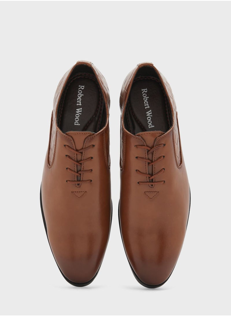 Robert Wood - Classic Embossed Formal Lace Ups - Image 1