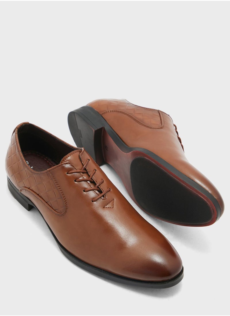 Robert Wood - Classic Embossed Formal Lace Ups - Image 1