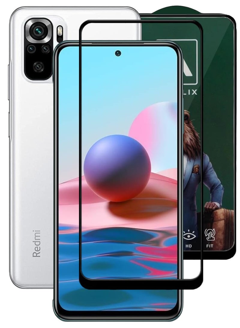 ACLIX Antistatic ESD Dustproof Premium Quality High Definition Tempered Glass Screen Protector Designed For Xiaomi Redmi Note  10 - Image 1