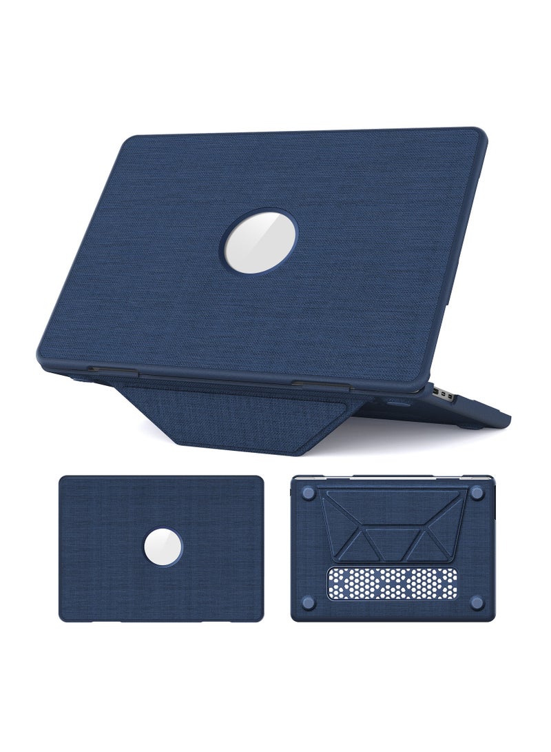 Compatible with MacBook Air 13-inch cases for M4, M3, M2 models (2025, 2024, 2022), A3240, A2681, A3113. Includes foldable stand, mouse pad, and keyboard cover. MacBook Air 13.6-inch hard-shell fabric case. - Image 1