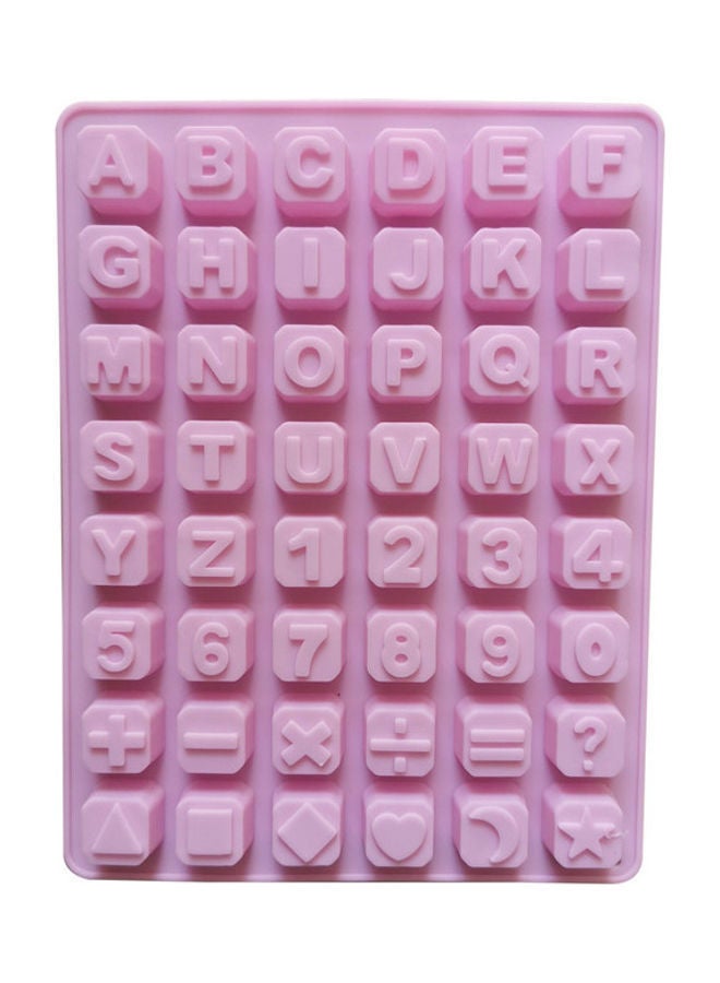 نيبمينينت قالب بتصميم حروف أبجدية . وردي 23.5 x 18سم - Image 1