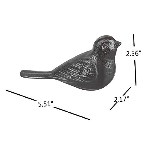 Highland Farms Select Cast Iron Decorative Bird Door Stop, Heavy Duty Door Stopper, Door Stop Wedge to Stop Your Bedroom, Bath and Exterior Doors, First Christmas in New Home Ornament - Image 2