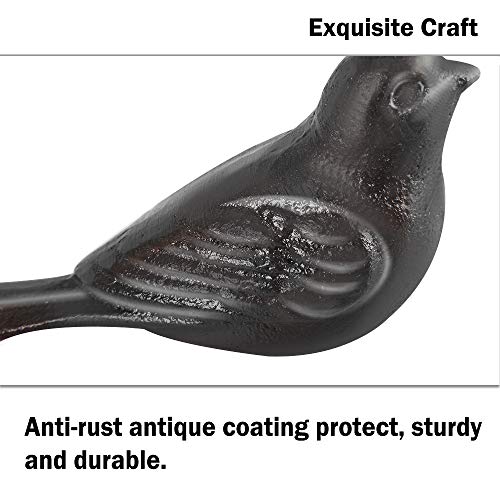 Highland Farms Select Cast Iron Decorative Bird Door Stop, Heavy Duty Door Stopper, Door Stop Wedge to Stop Your Bedroom, Bath and Exterior Doors, First Christmas in New Home Ornament - Image 3